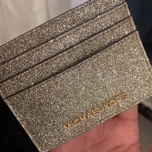 Brand new gold MK Michael Kors card ID holder